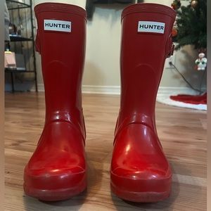 Women’s Short rain boot | RED | 7 | Hunters